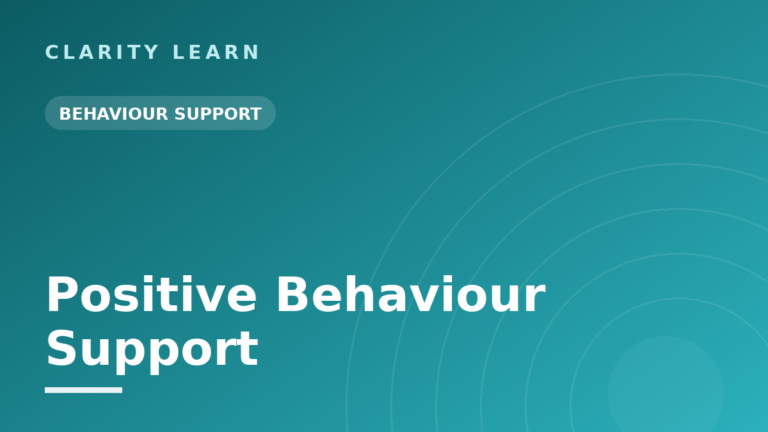 Positive Behaviour Support Essentials for NDIS Teams