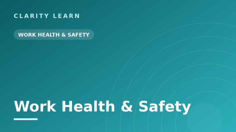 Work Health and Safety Essentials for Care Teams